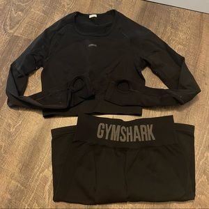 Flex Gymshark Long Sleeve & Biker Shorts Size Large